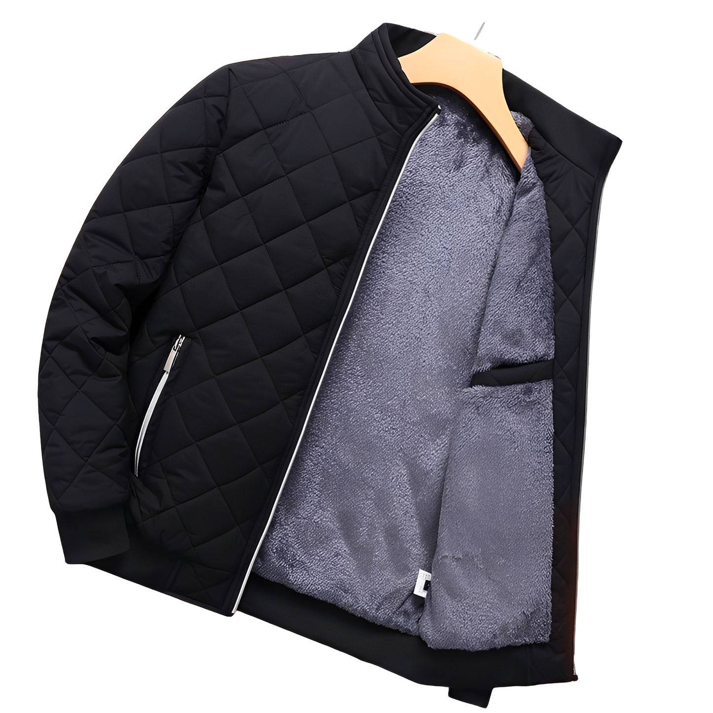 Willard - Warm quilted jacket with fleece lining for men