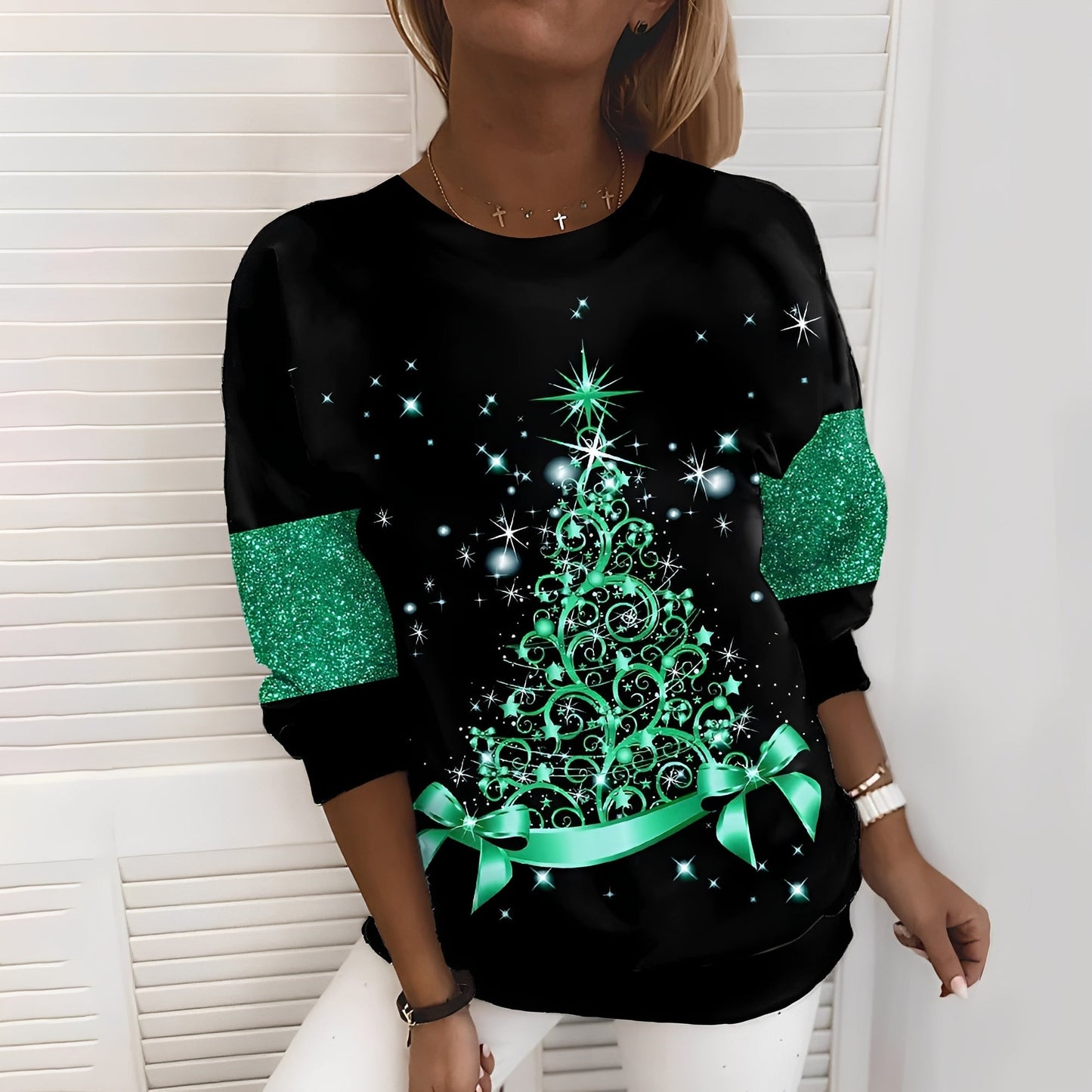 Caryne - Knitted Christmas Sweater for Women