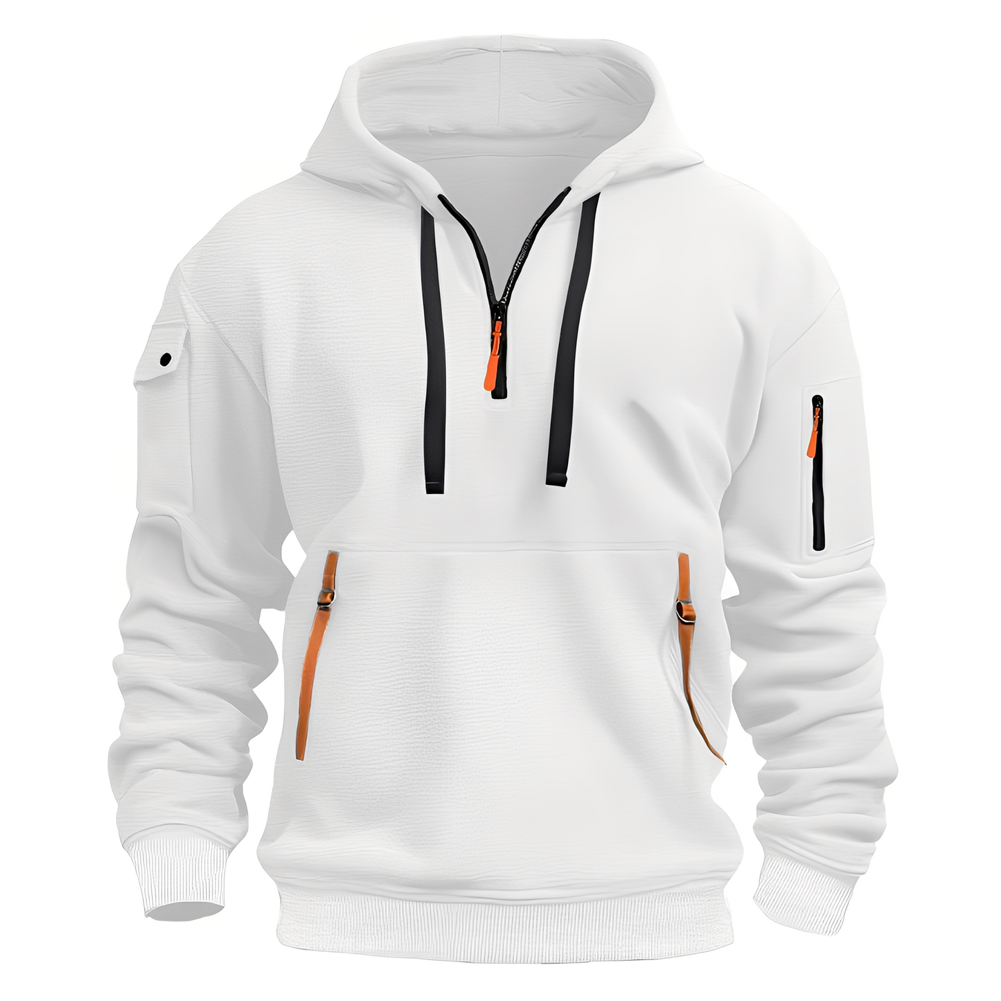 Cornell - Hoodie décontracté et ample avec zip pour hommes
