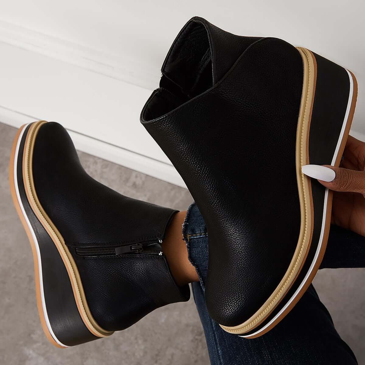 Danielle – Bottes à plateforme tendance