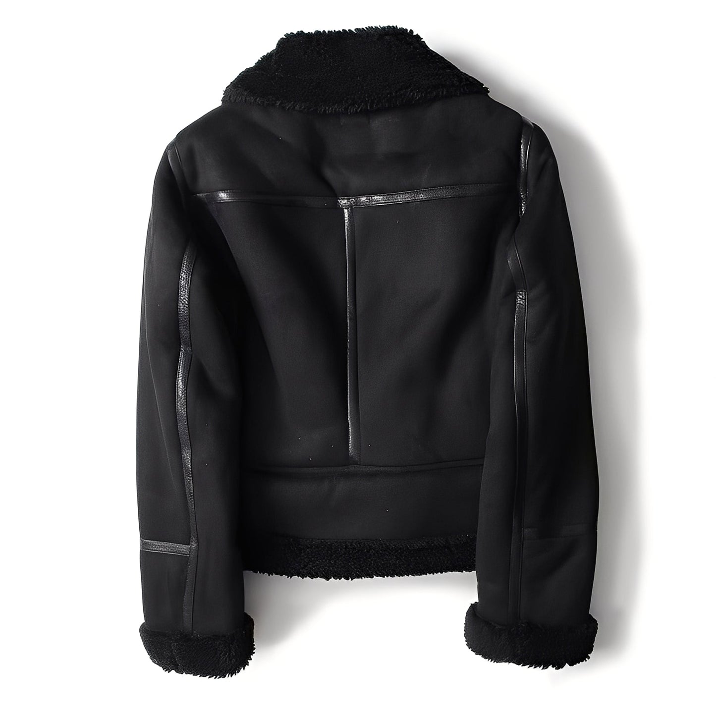 Yasmine - Veste Biker chaude en peau de mouton pour femmes