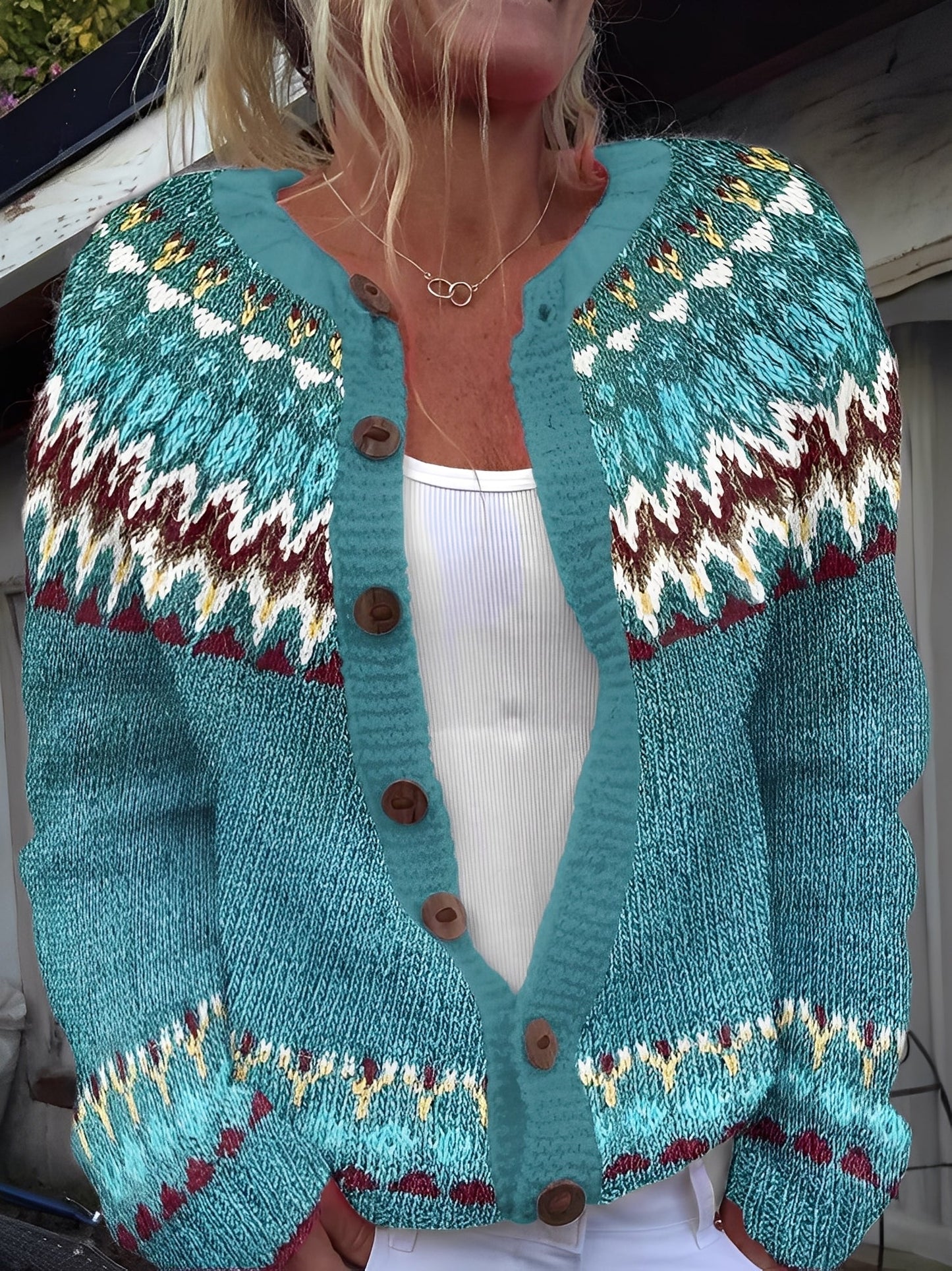 Therese - Cardigan élégant avec boutons pour femmes