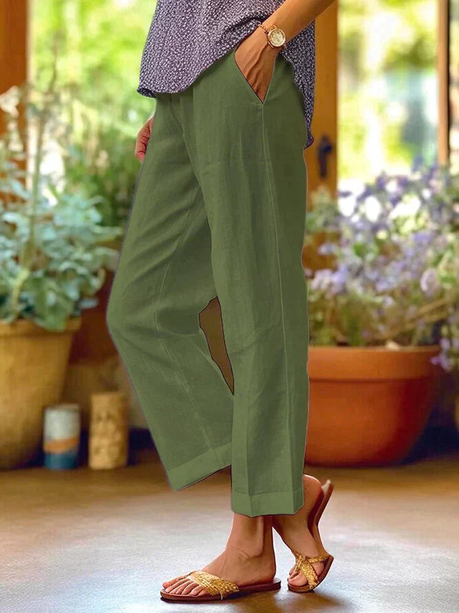 Oona - Pantalon d'été en lin pour femme