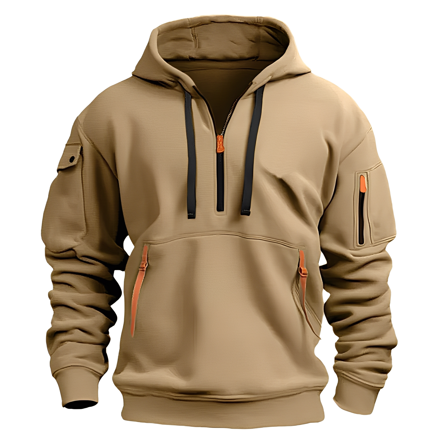 Cornell - Hoodie décontracté et ample avec zip pour hommes