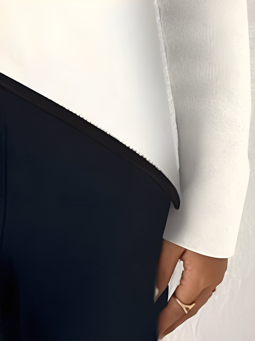 Ashlea - Pull pour femme chic avec motifs croisés