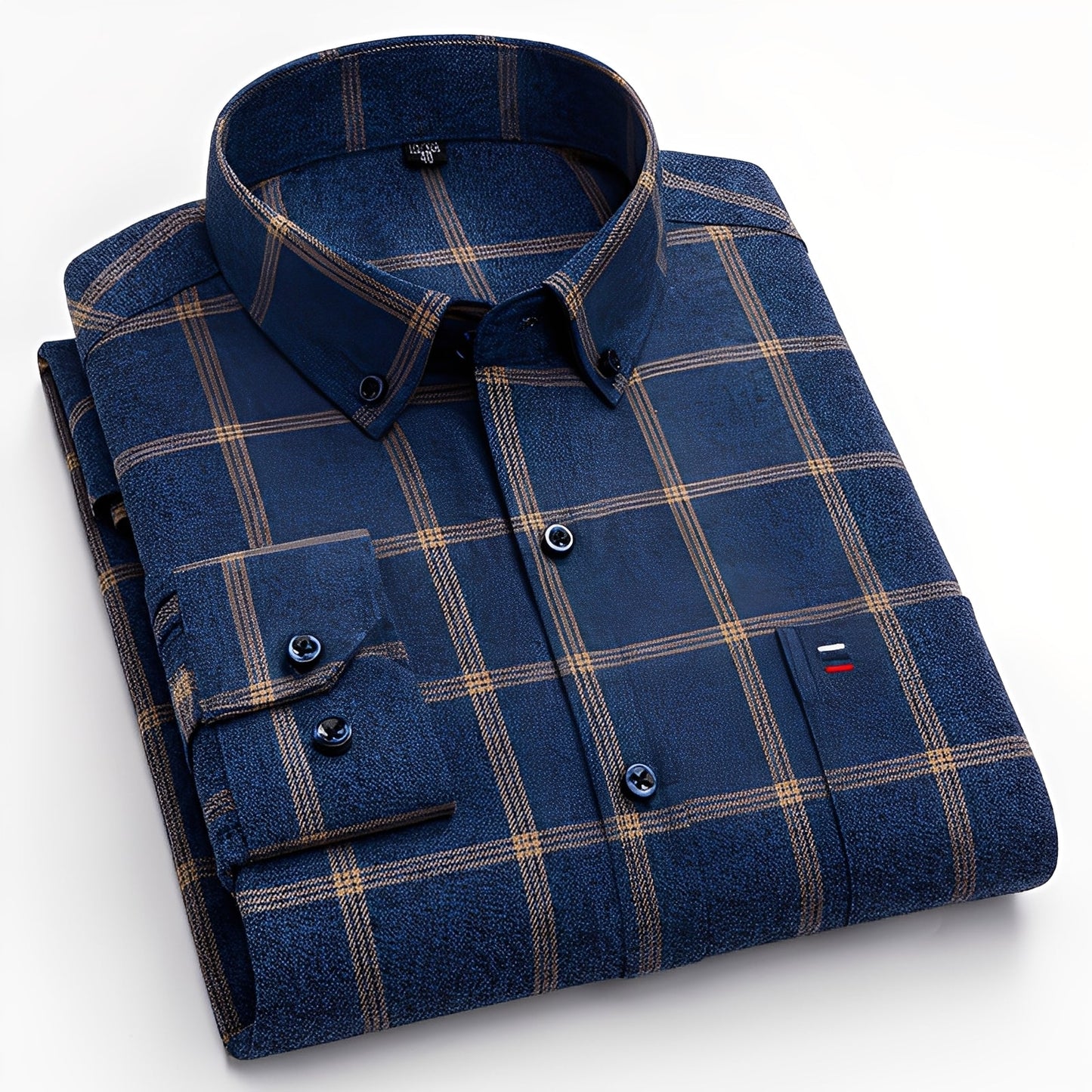 Nikolas - Chemise décontractée pour hommes en coton à carreaux