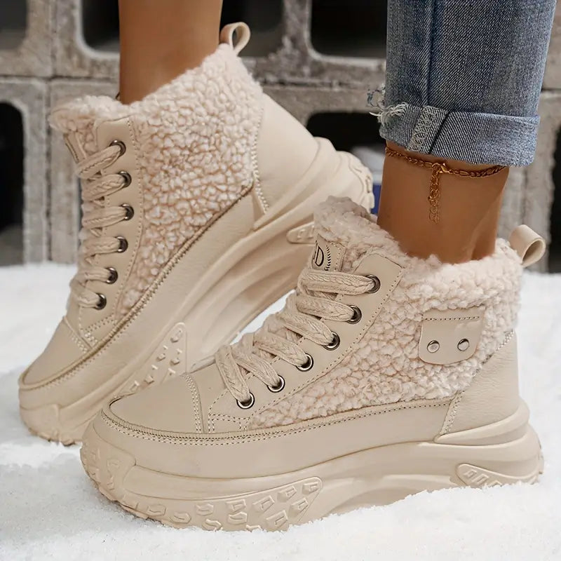 Irene - Bottes d'hiver confortables doublées en polaire