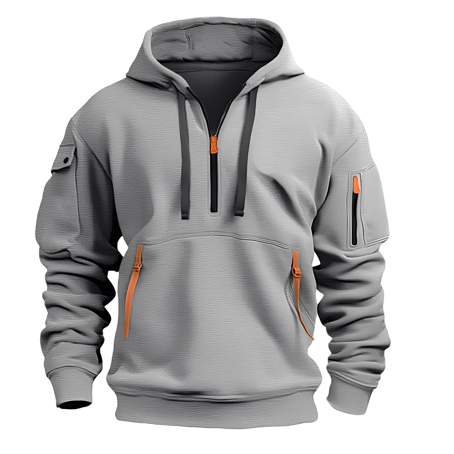Cornell - Hoodie décontracté et ample avec zip pour hommes