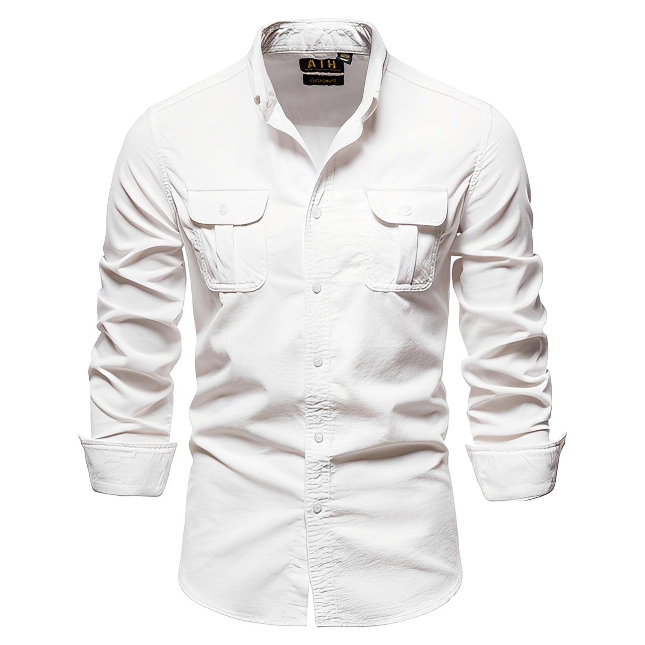 Colbert - Chemise à Manches Longues Simple pour Hommes