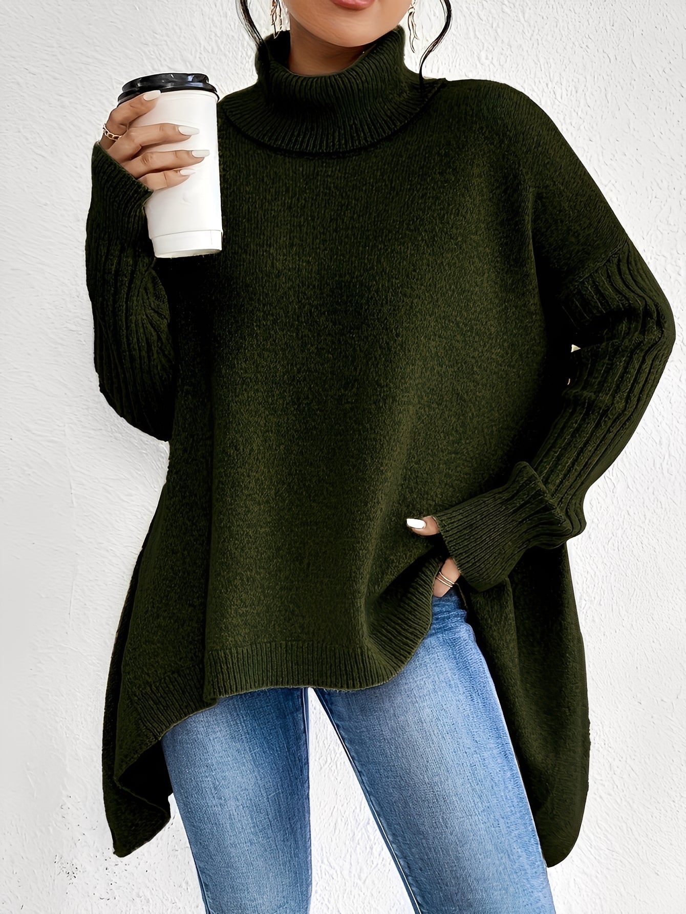 Jessica - Turtleneck cashmere sweater for women