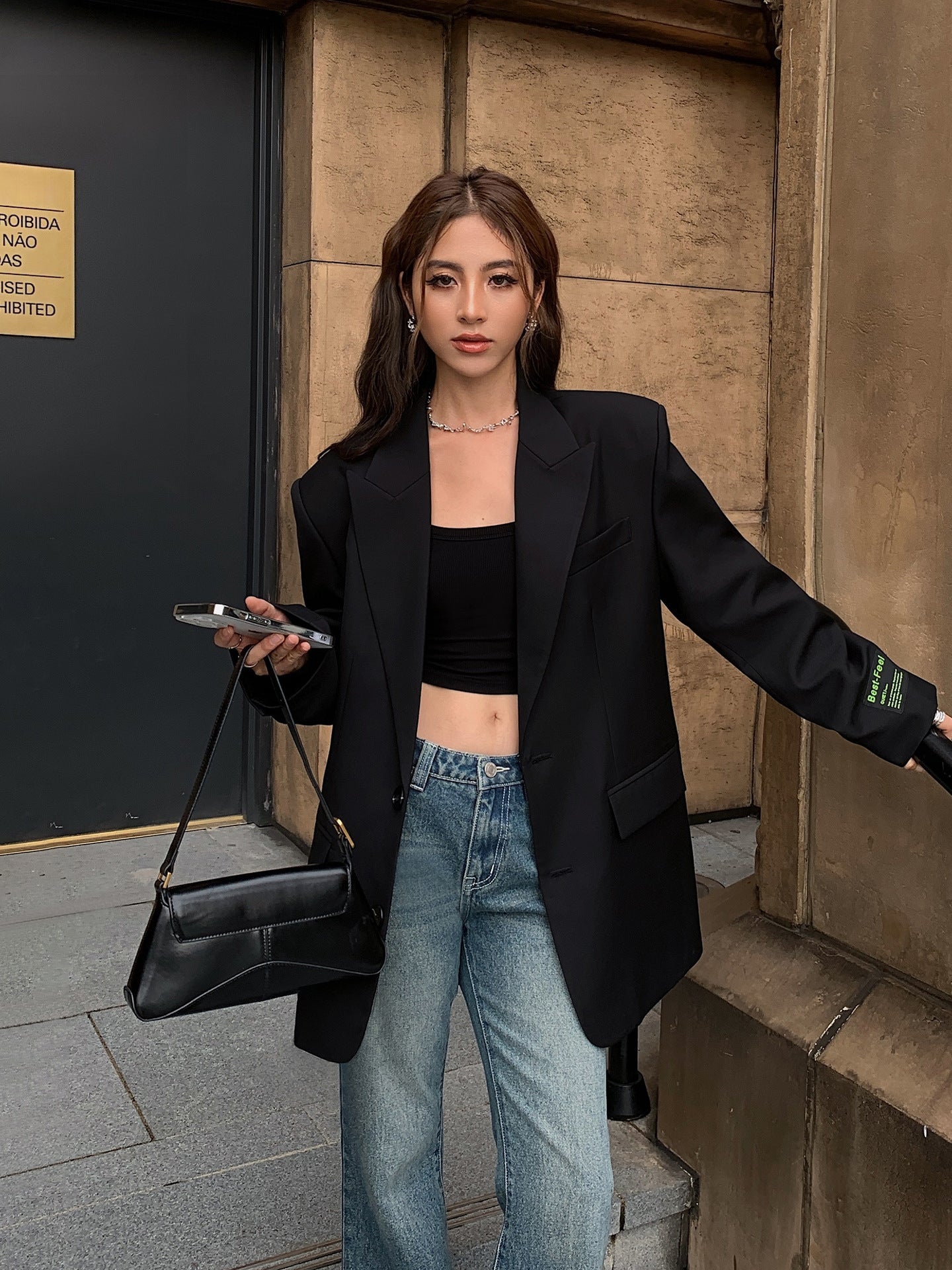 Shaye - Blazer ample au style classique pour femmes