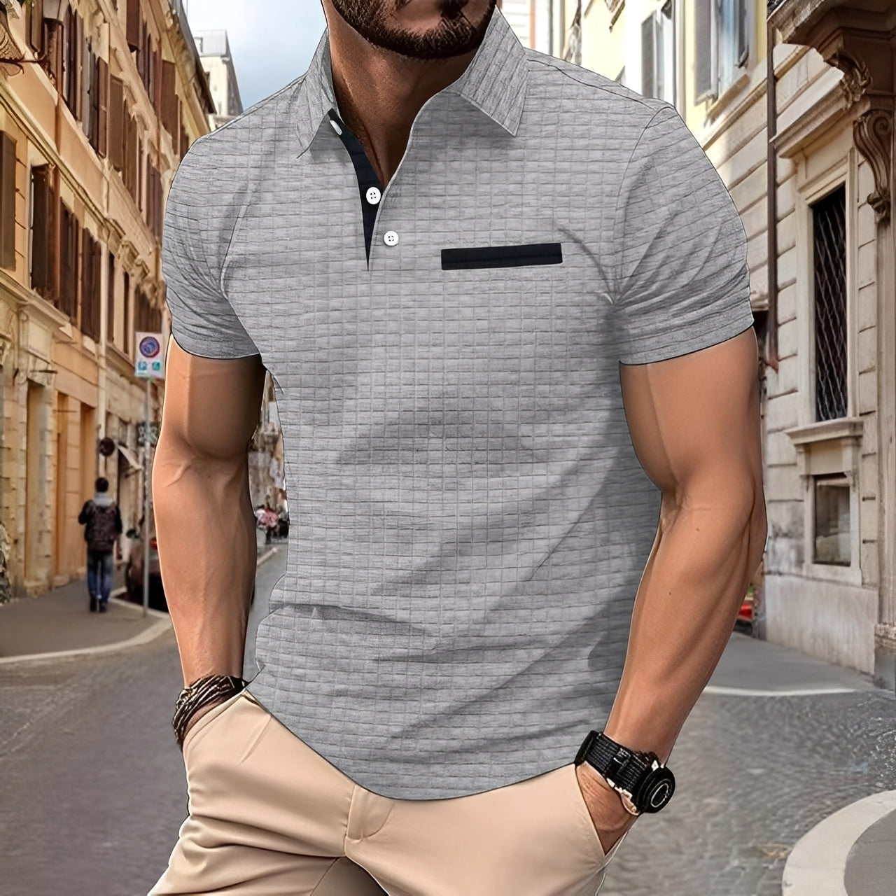 Benson - Polo chic ajusté pour hommes
