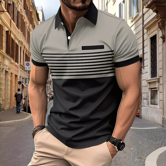 Rayden - Polo rayé élégant pour hommes