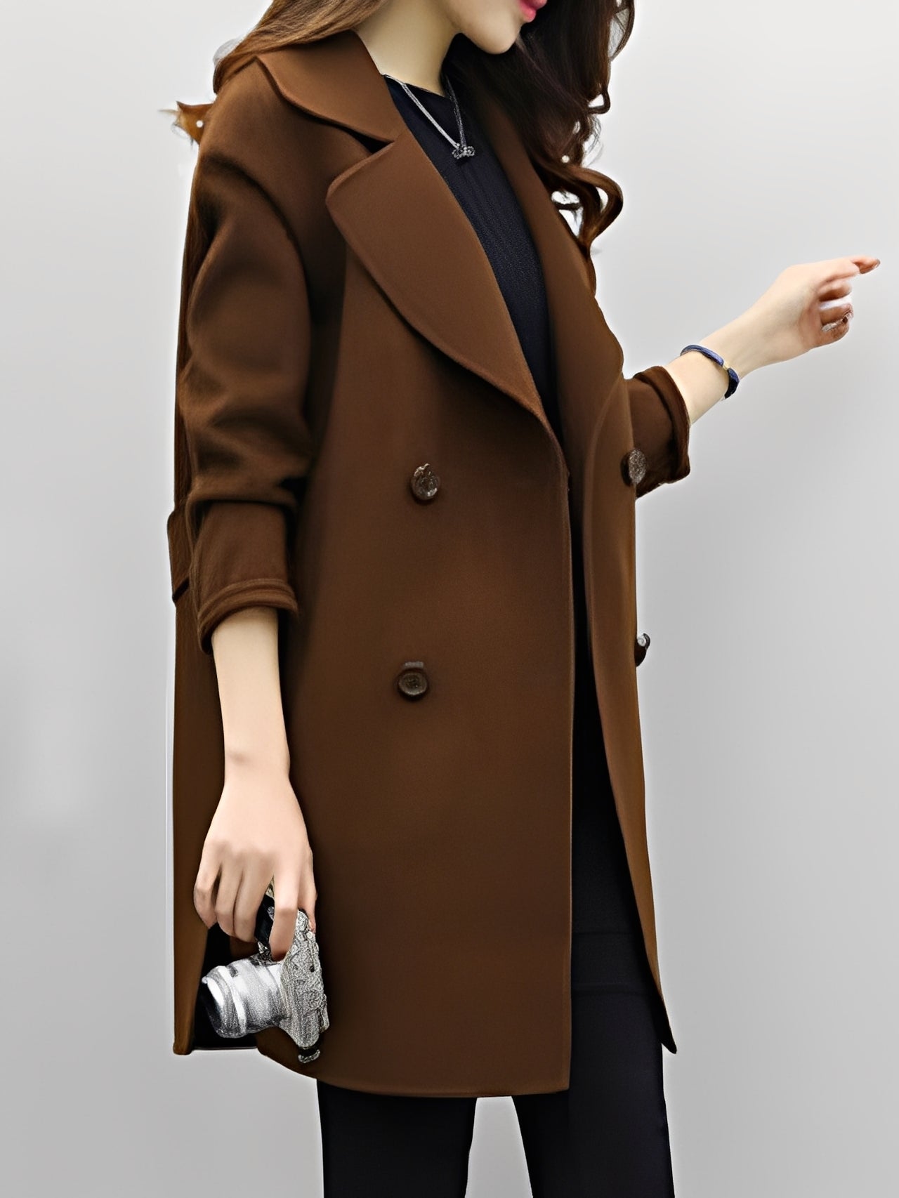 Nichole - Trench-coat à double boutonnage chic pour femmes