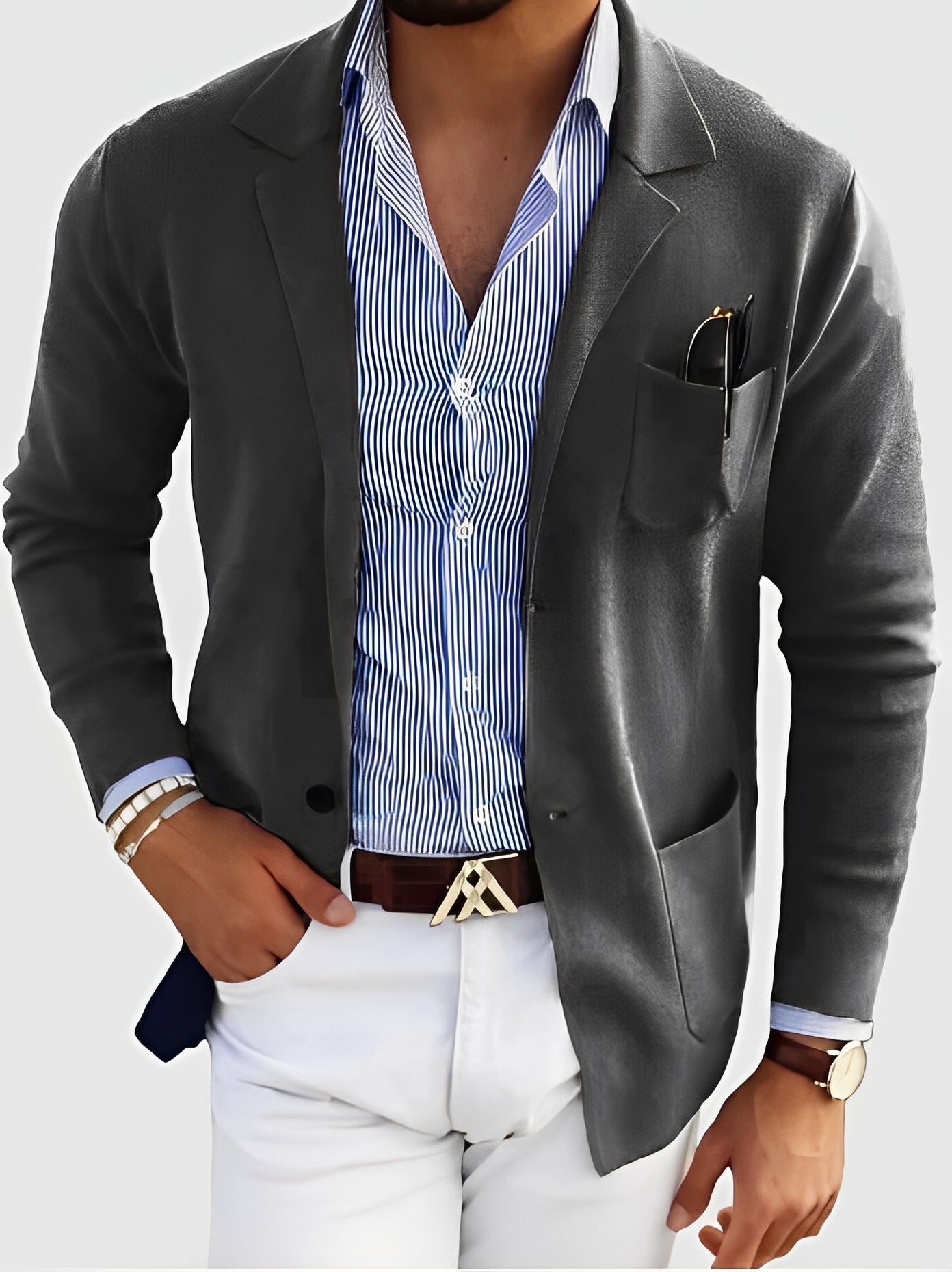 Darrin - Gilet décontracté avec poches pour hommes