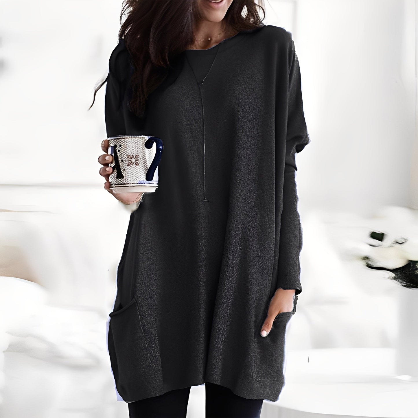 Diane - Modern long-sleeved sweater for women