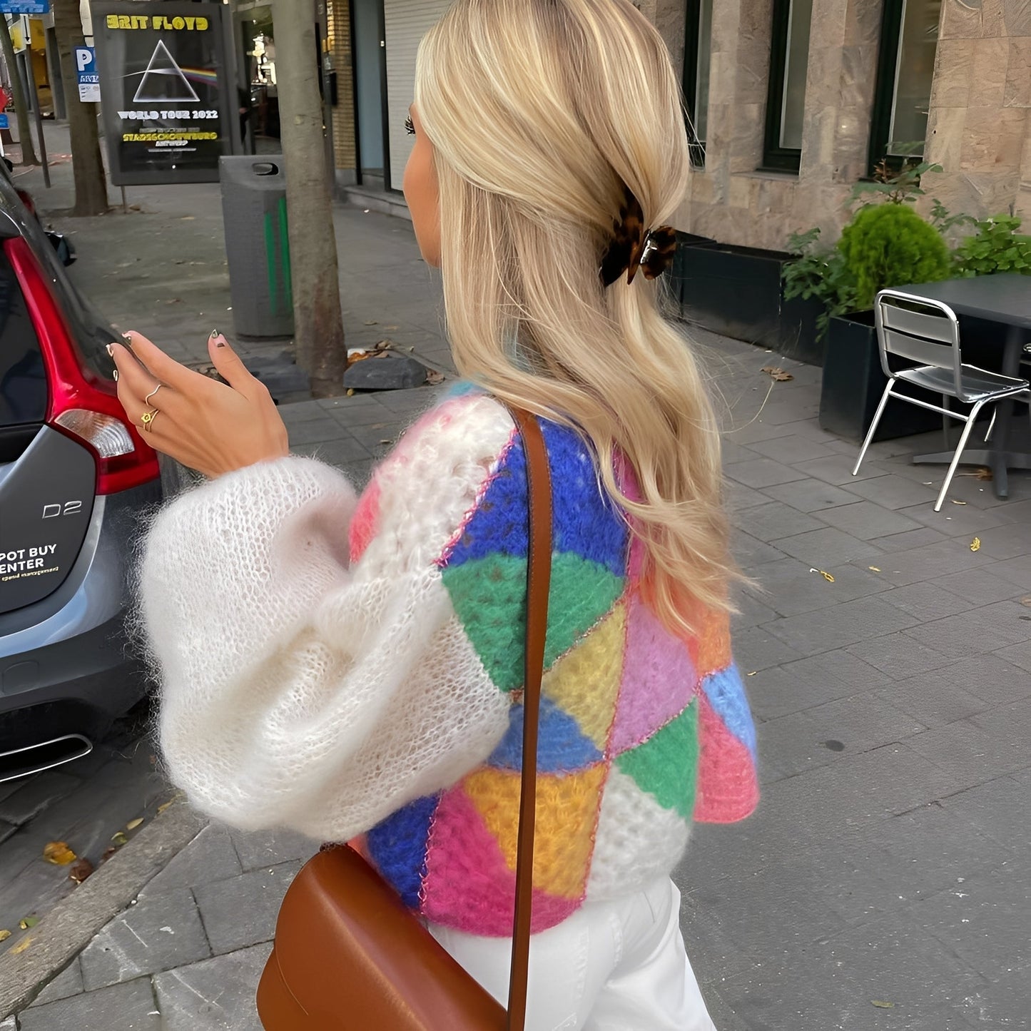 Luna - Pull chaud pour femmes avec couleurs contrastées