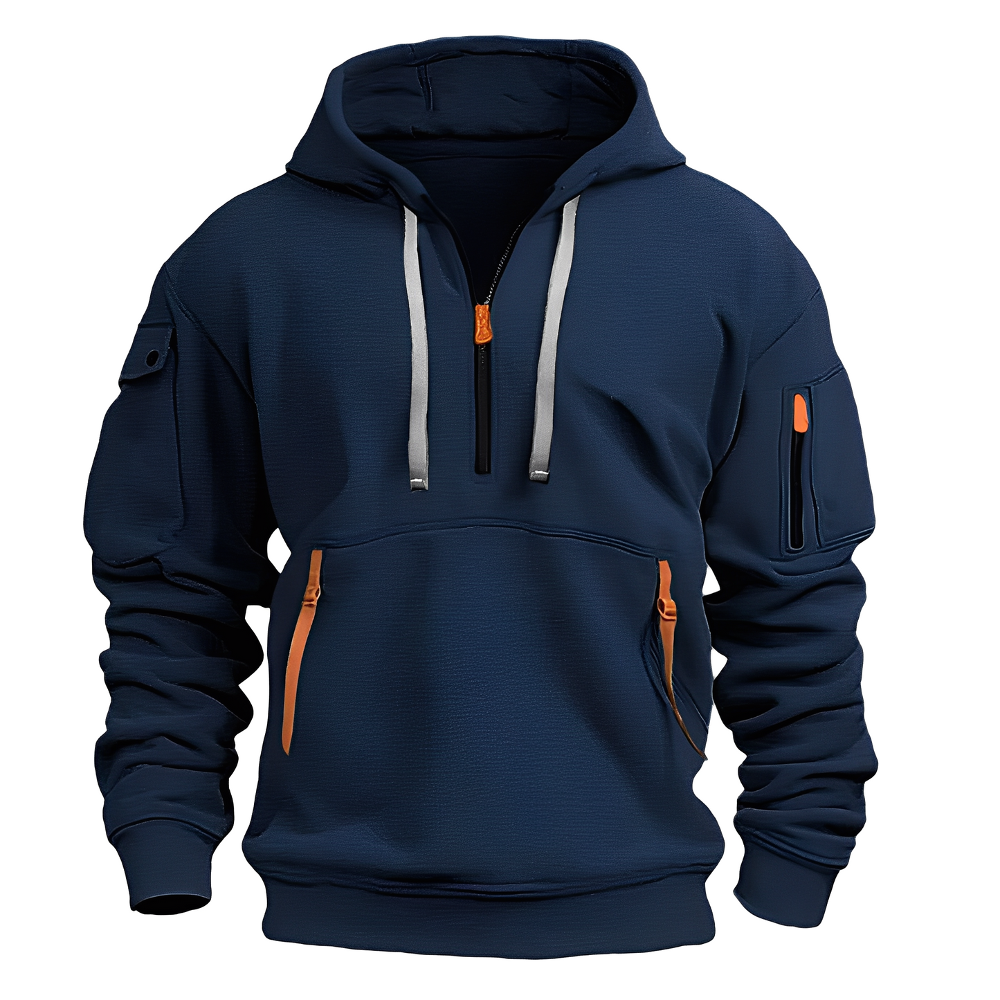 Cornell - Hoodie décontracté et ample avec zip pour hommes