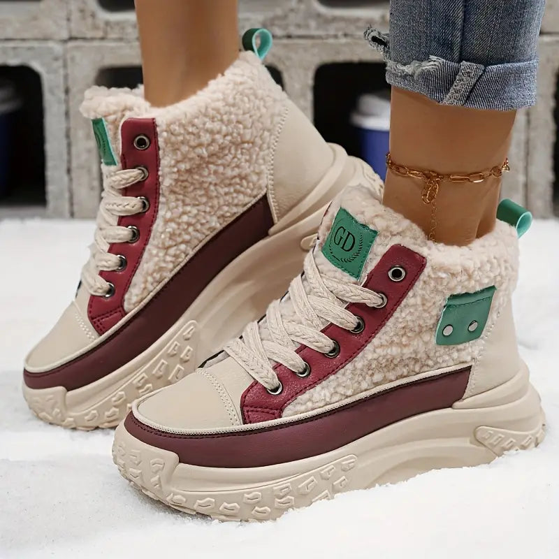 Irene - Bottes d'hiver confortables doublées en polaire