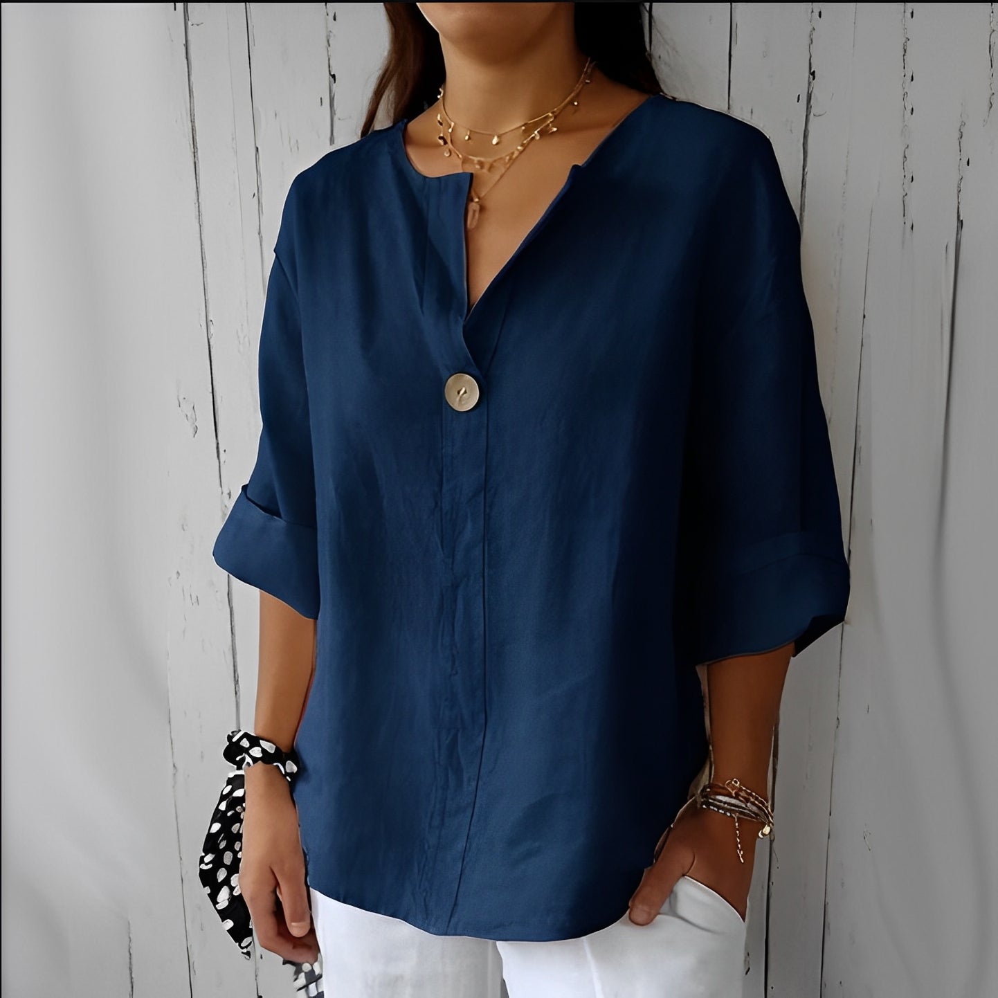 Stephanie - Chemise en lin légère pour femme