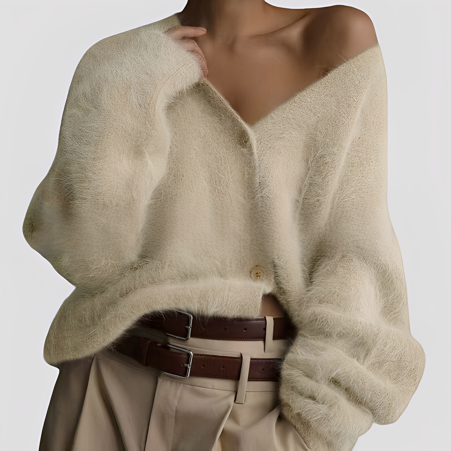 Lavena - Pull ample en cachemire doux pour femmes