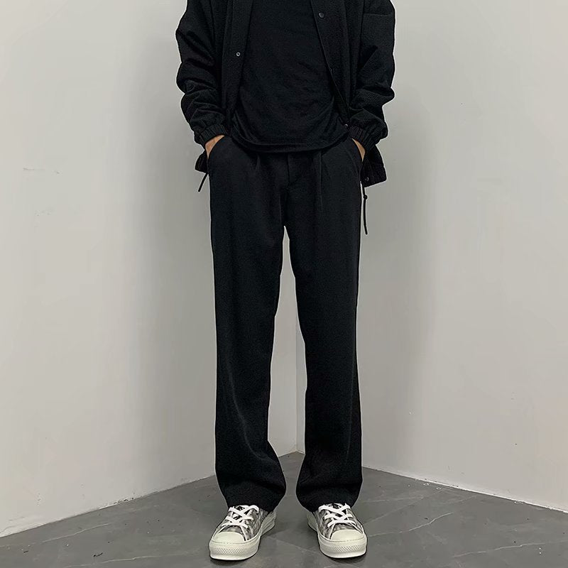 Caleb - Pantalon chic, large et droit pour hommes