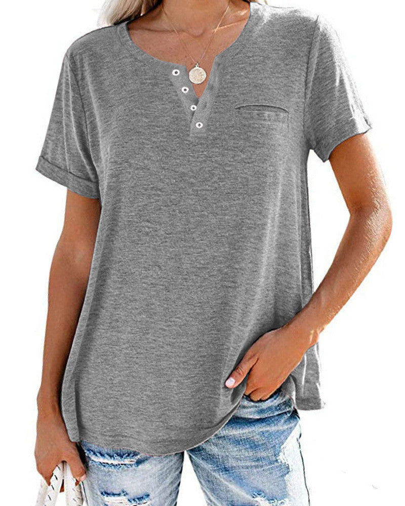 Élodie – Chemise Femme à Manches Courtes