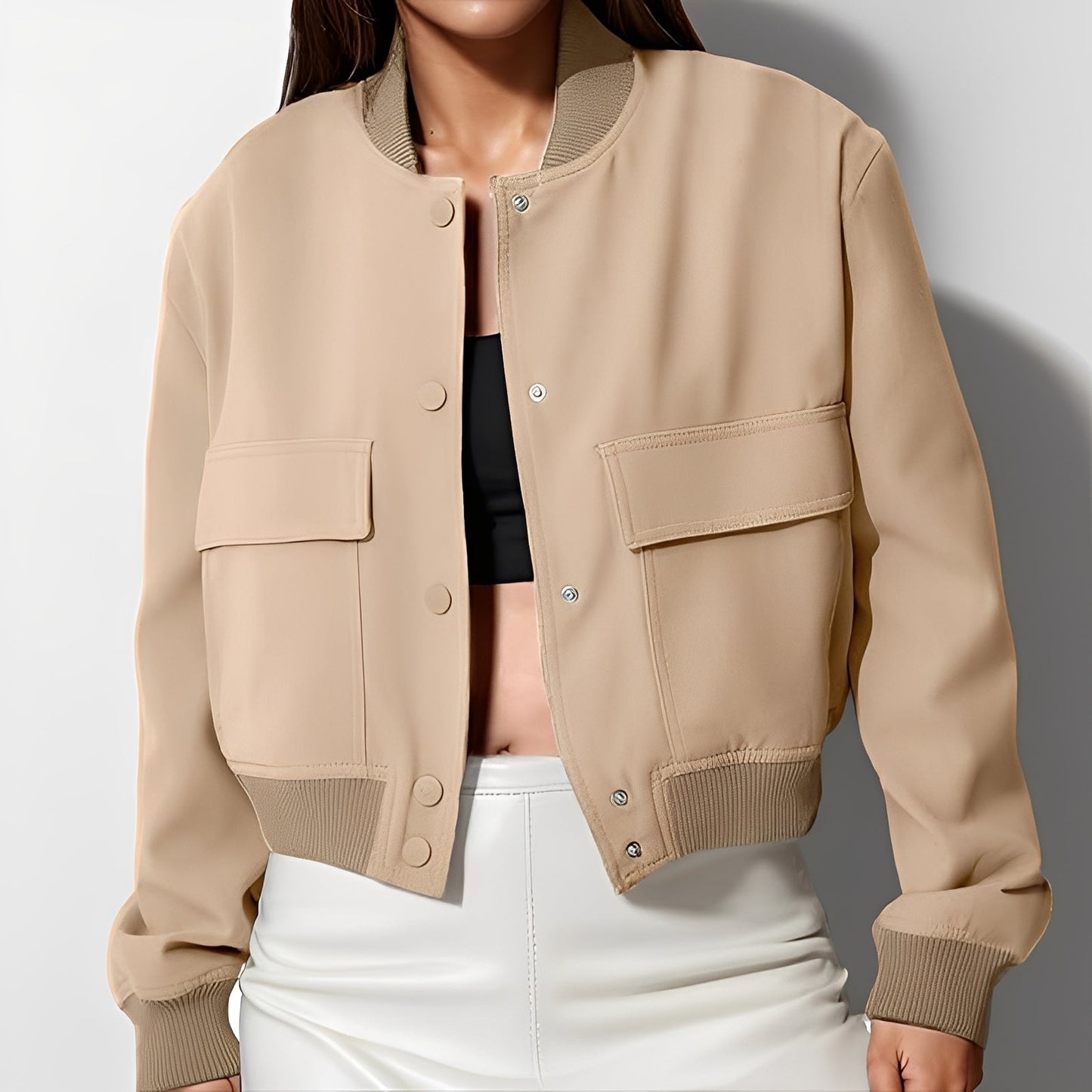 Marva - Veste large et relax avec grandes poches pour femmes
