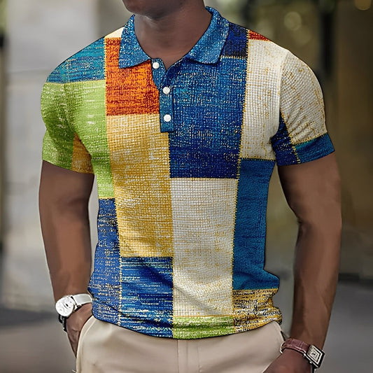 Reginald - Polo homme multicolore chic