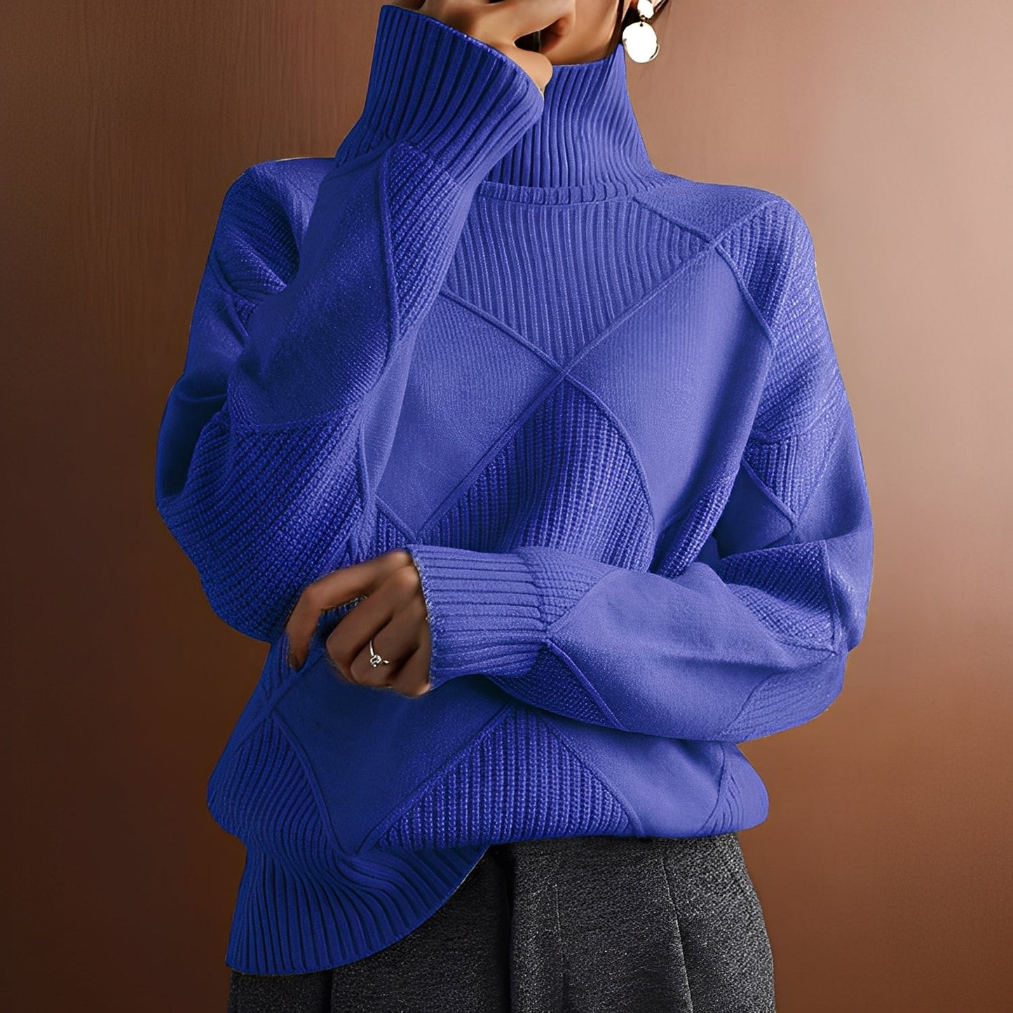 Morgan - Pull en cachemire pour femmes au style raffiné avec col roulé