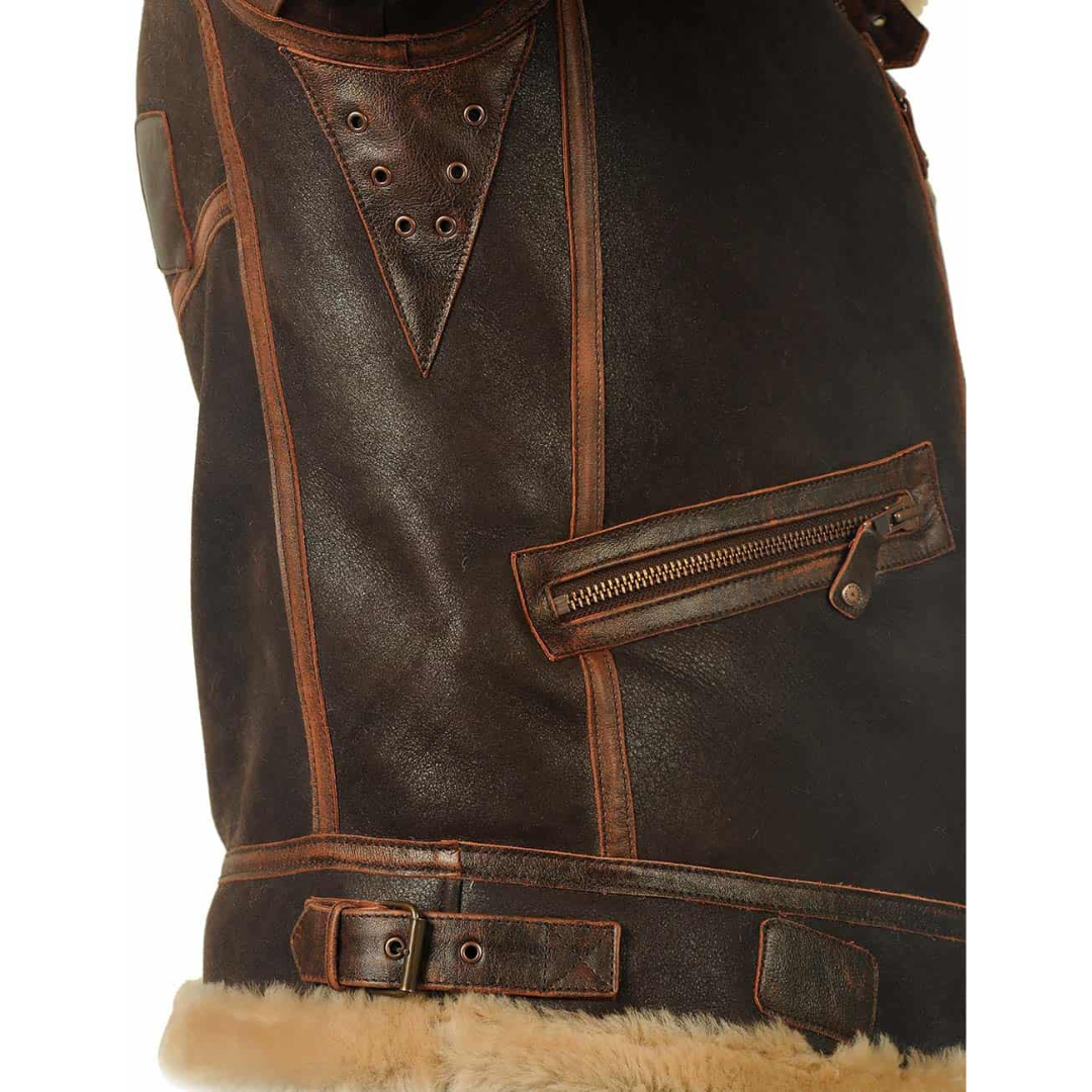 William - Manteau rétro pour hommes, épais et chaud