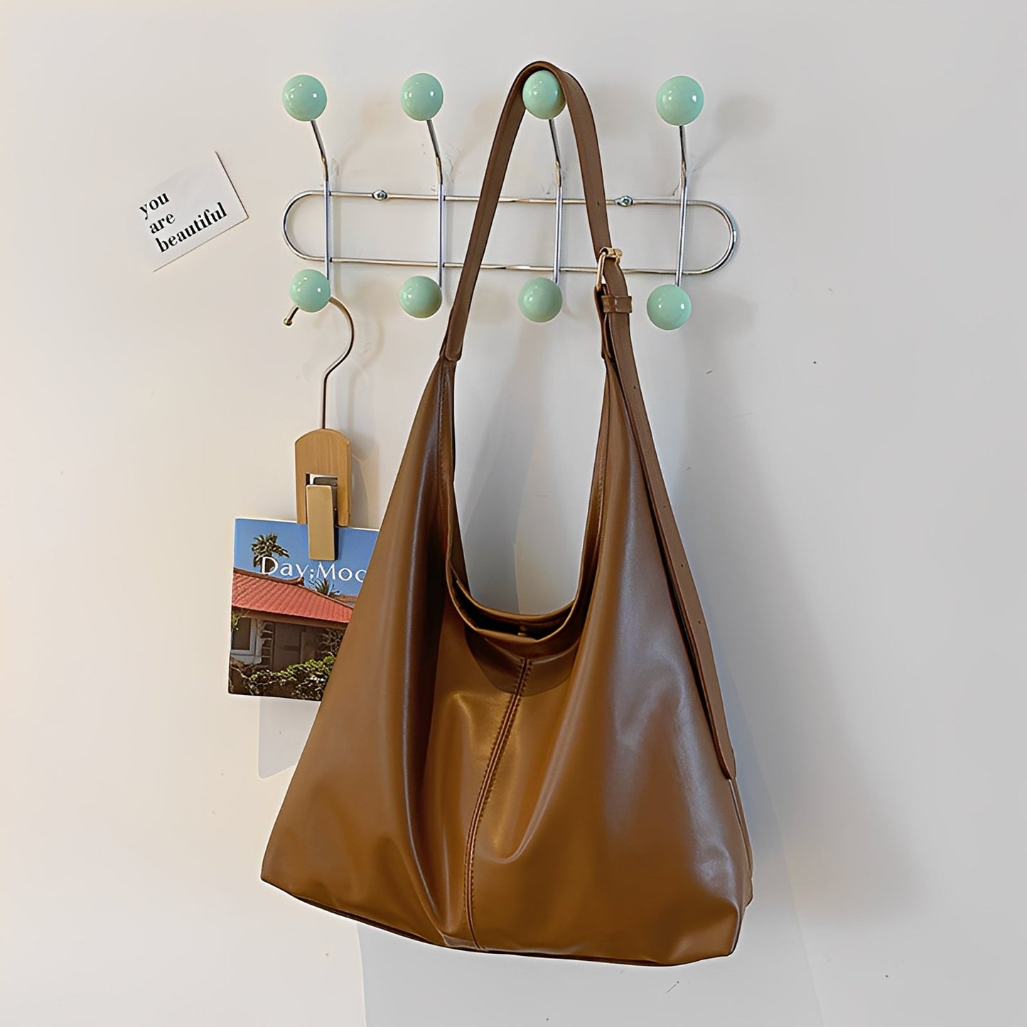 Kathleen - Sac à main en cuir décontracté pour femmes