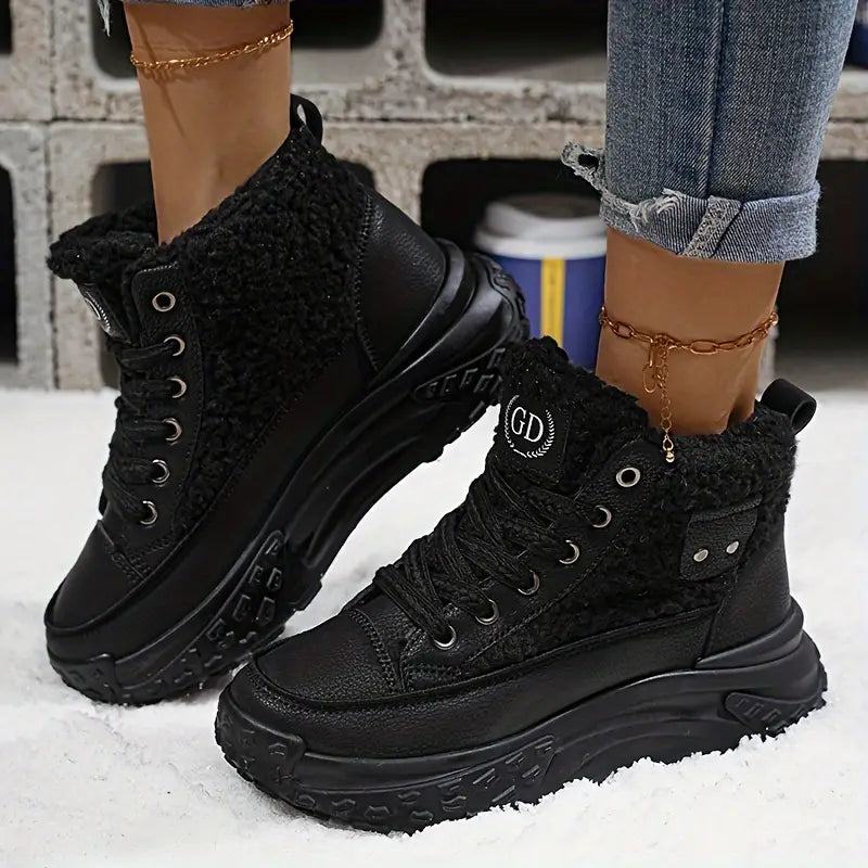 Irene - Bottes d'hiver confortables doublées en polaire