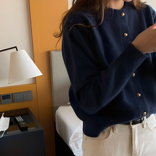 Merla - Pull ample avec col rond pour femmes