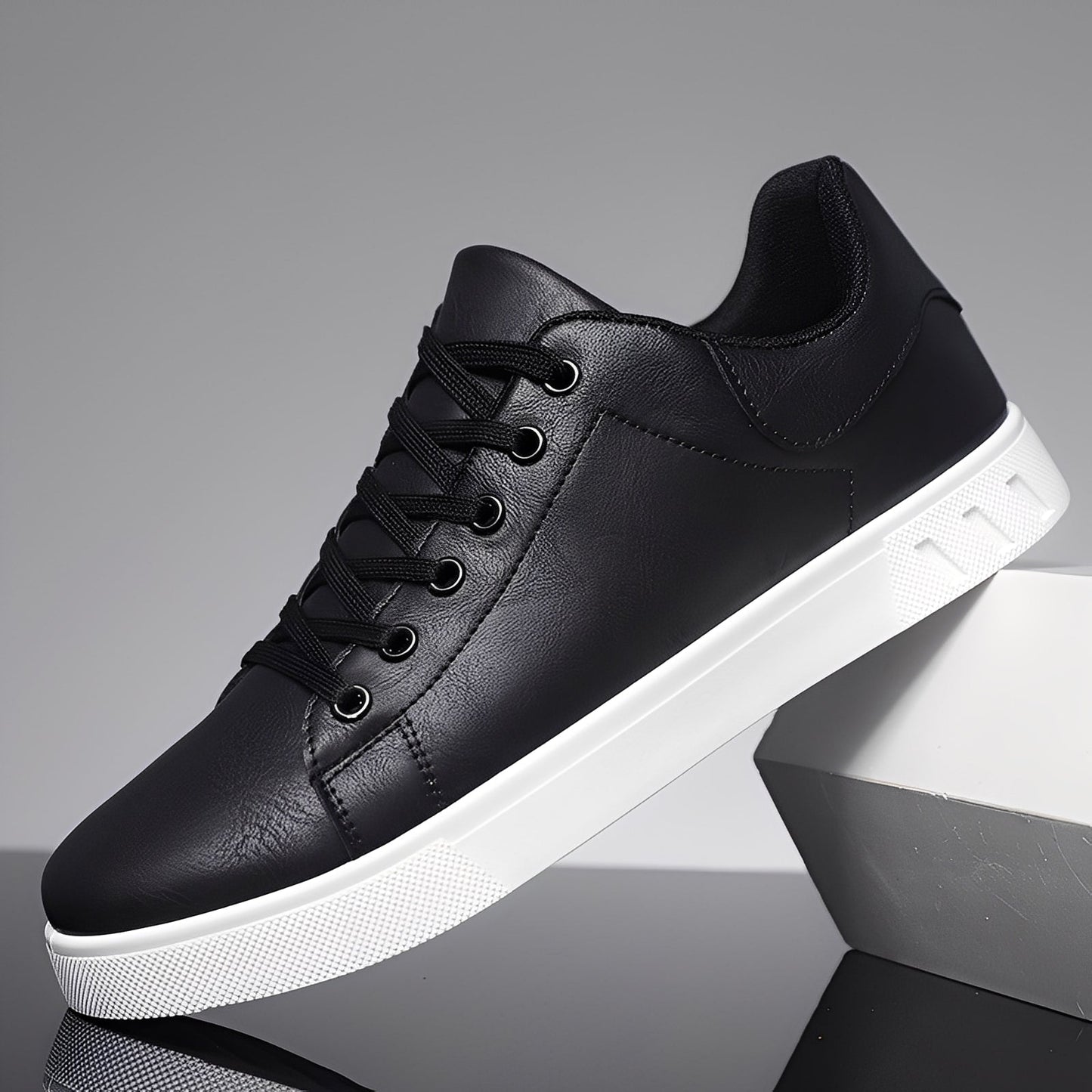 Jerome - Chaussures plates modernes en cuir pour hommes