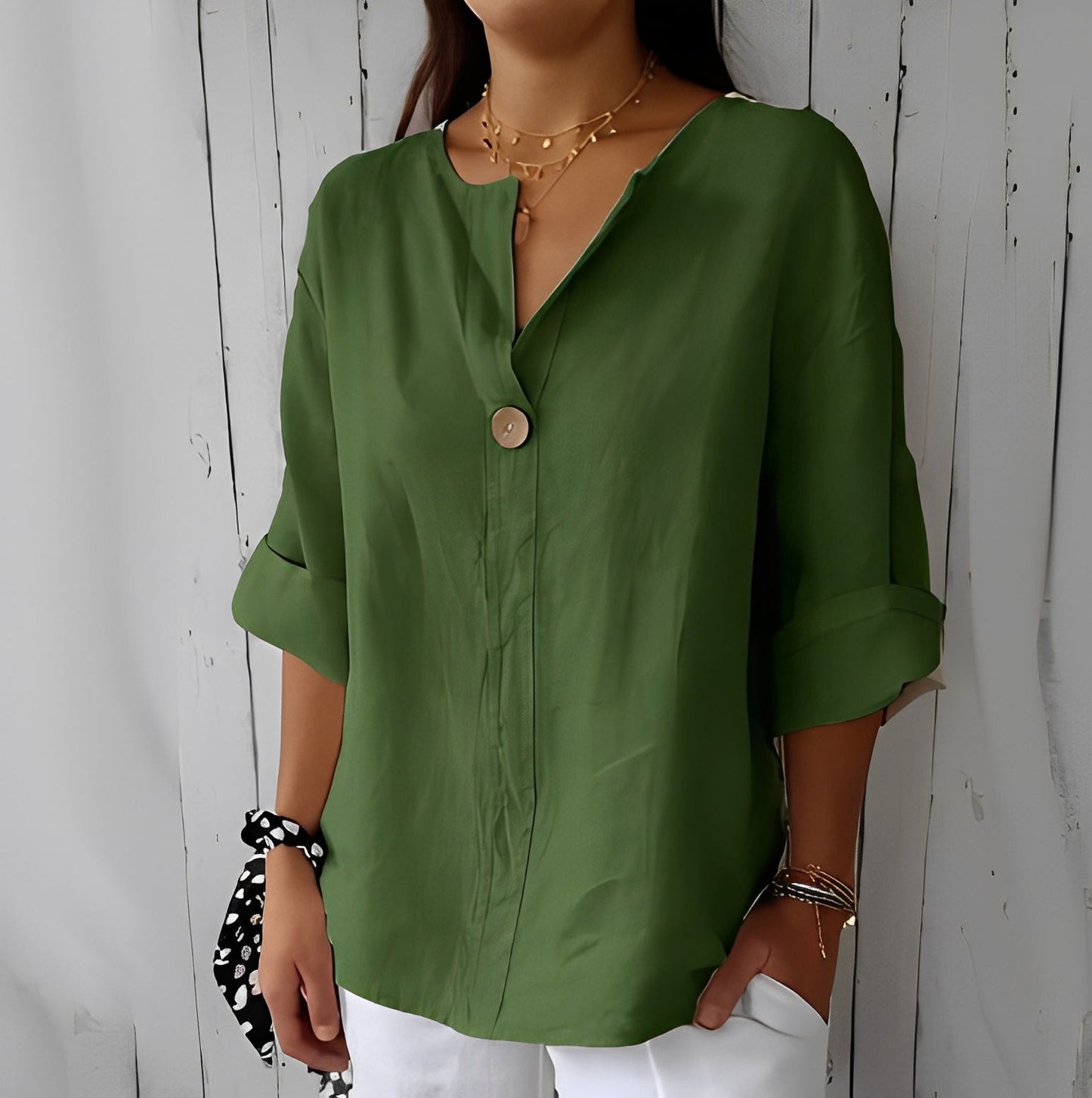 Stephanie - Chemise en lin légère pour femme
