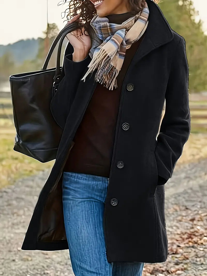 Harper - Manteau en laine mi-long