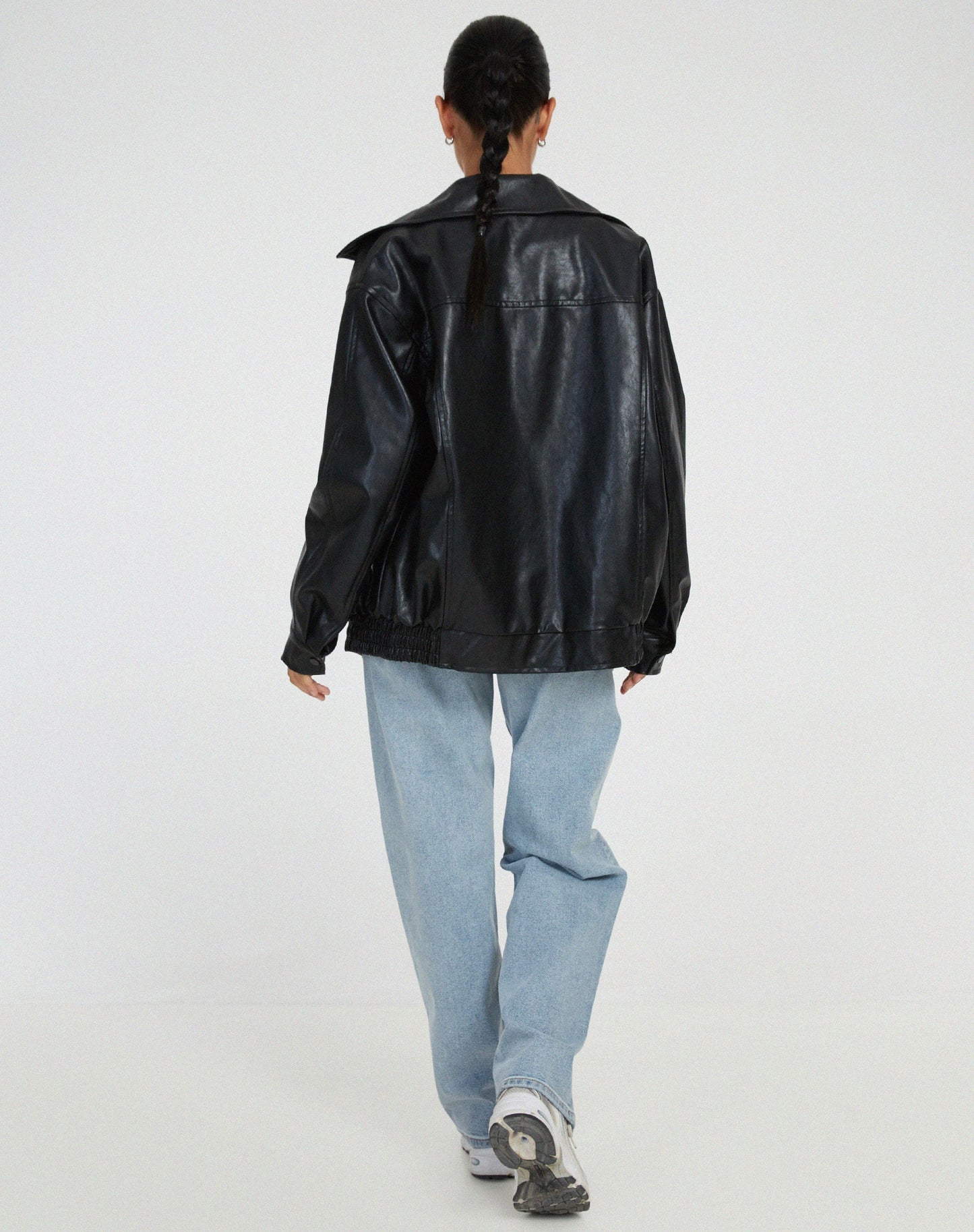 Ariane – Blouson en cuir pour femmes de style large