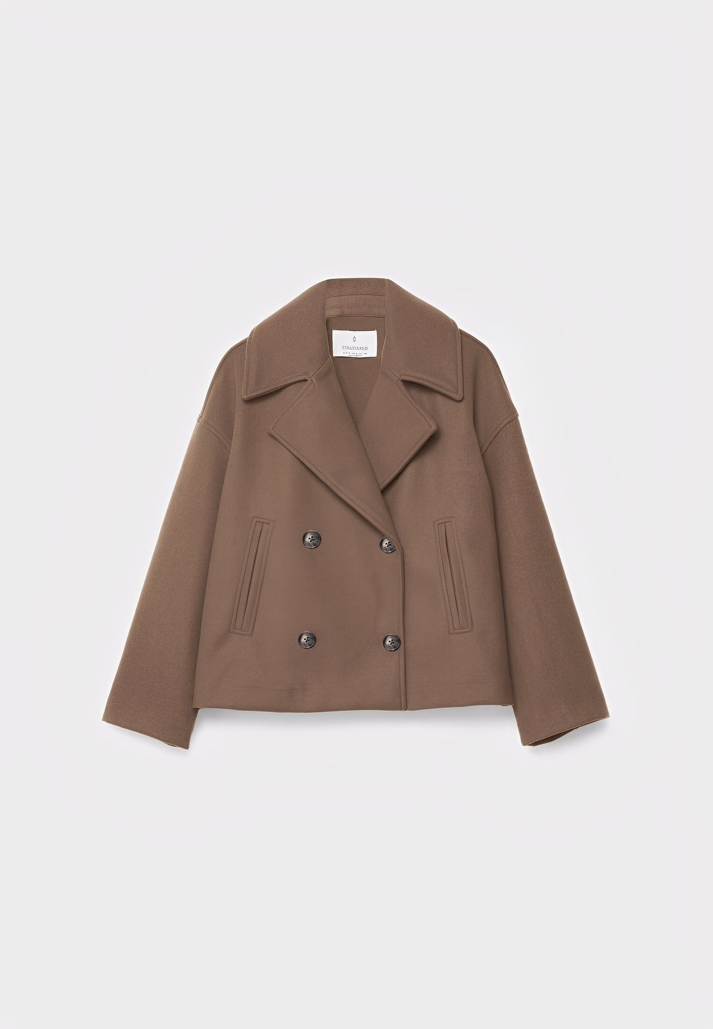 Claire – Veste Courte Double Boutonnage Élégante