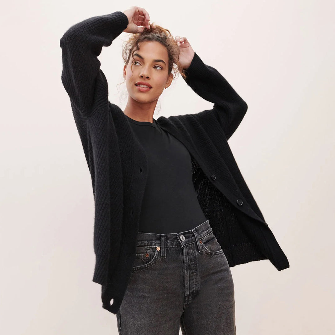 Leah - Cardigan En Cachemire Oversize