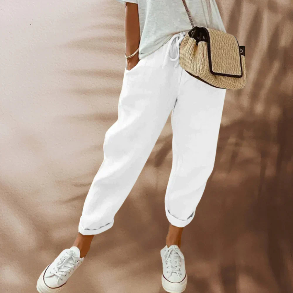 Julia - elegant linen trousers