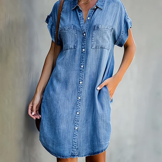 Daphné – Robe en jean chic