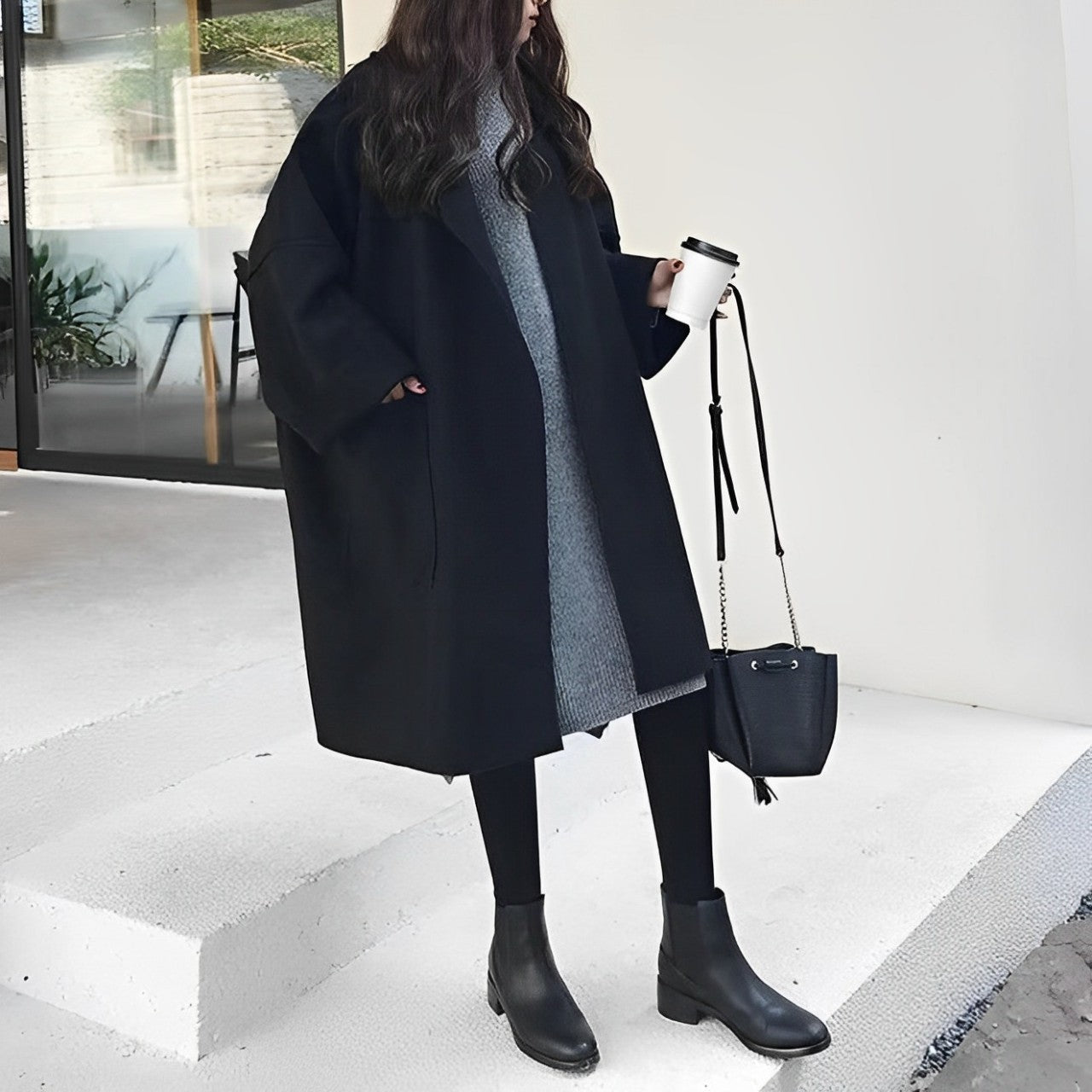 Eireen - Manteau oversize mi-long