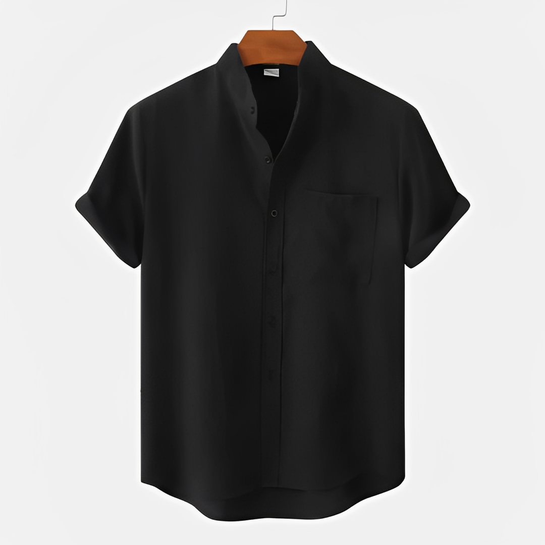 Lexus - Einfarbiges Herrenhemd für den Sommer