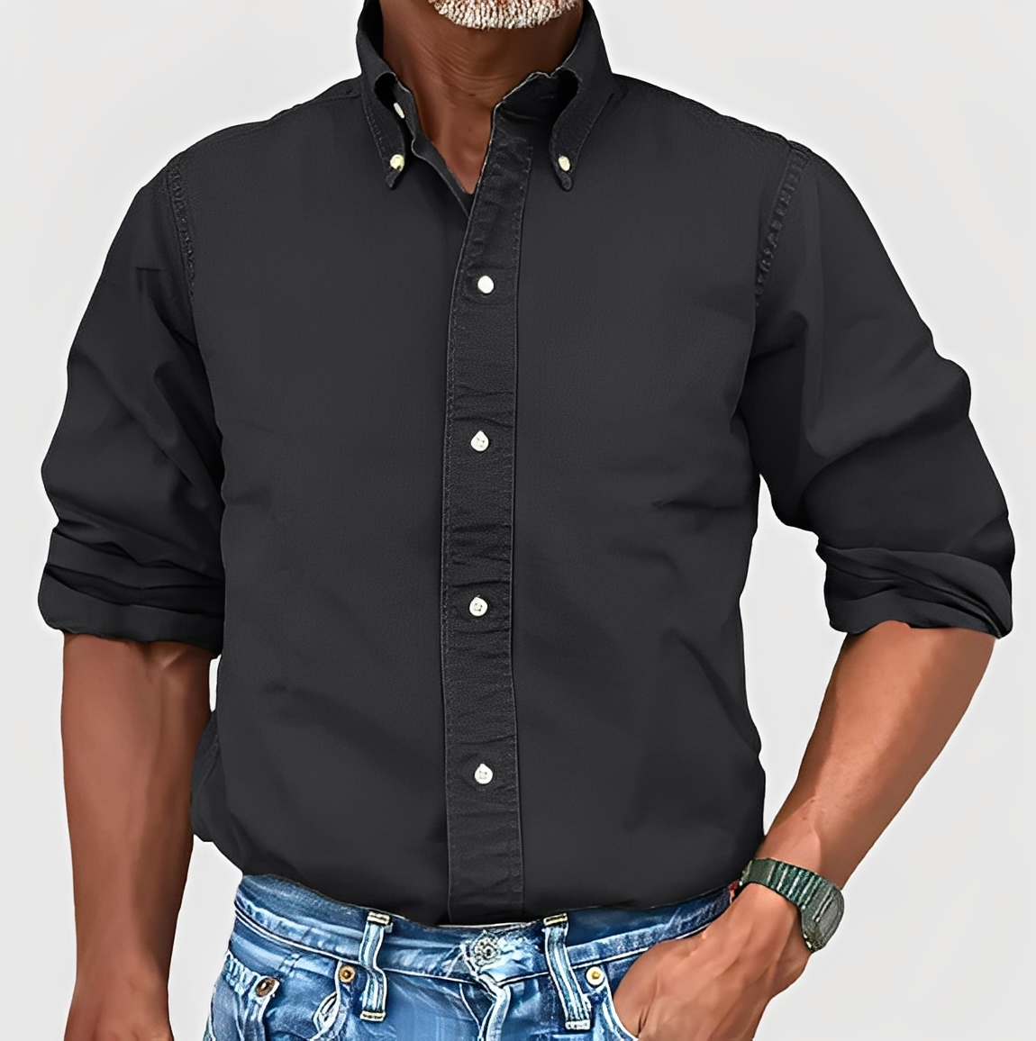 Martin - Men's long-sleeved shirt with classic style