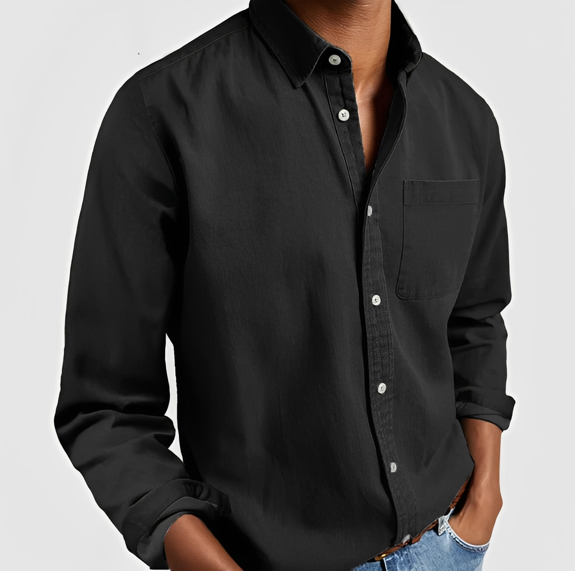 Jalen - Chemise homme manches longues style décontracté