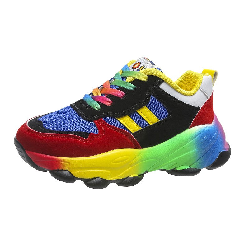 Jolie - Sneakers colorées avec grande semelle pour femmes