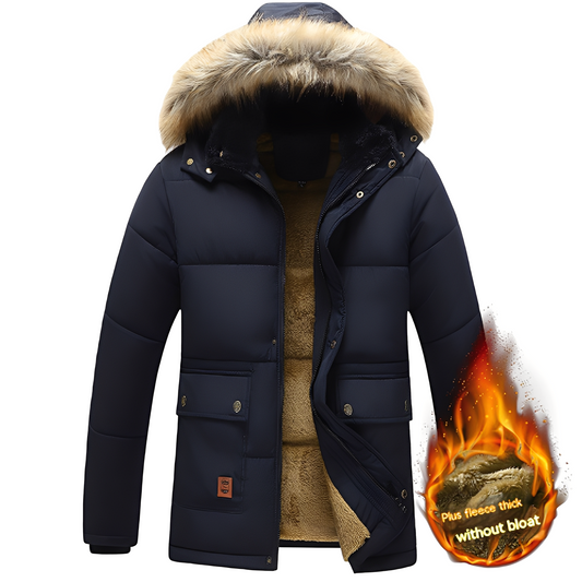 Crispian - Parka très chaude avec capuche amovible pour hommes