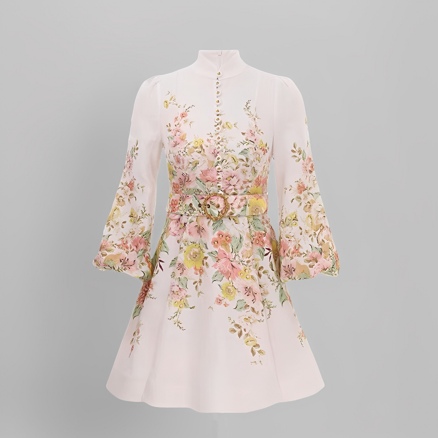 Debra - Robe courte chic avec boutons pour femmes