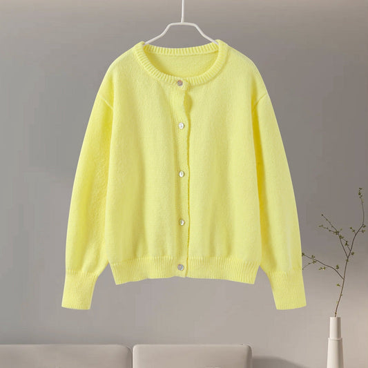 Divya – Cardigan Rétro Douillet à Coupe Décontractée